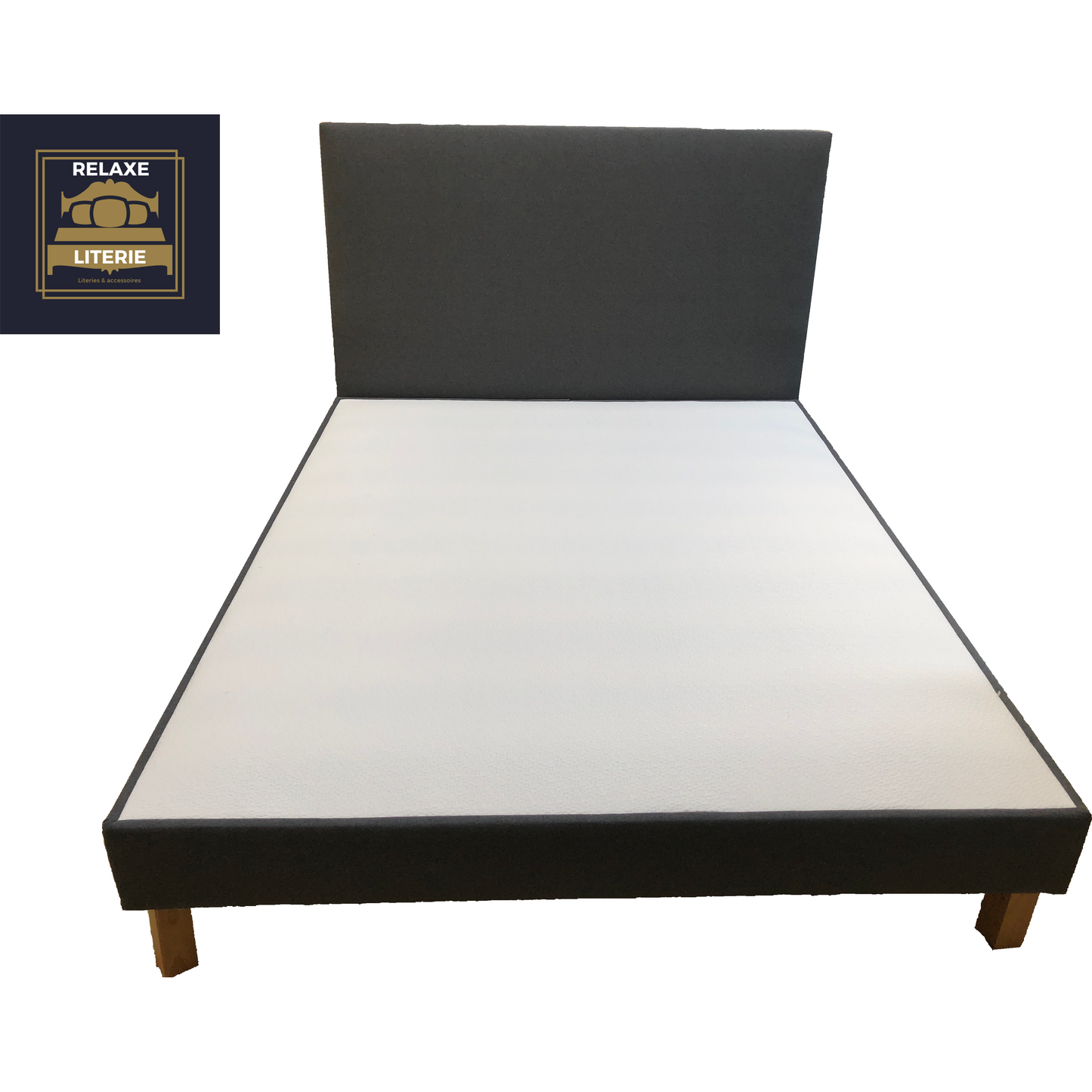 Sommier Arthuro Déco Tissu Lin 140