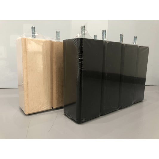 Pied de lit Carré en Bois